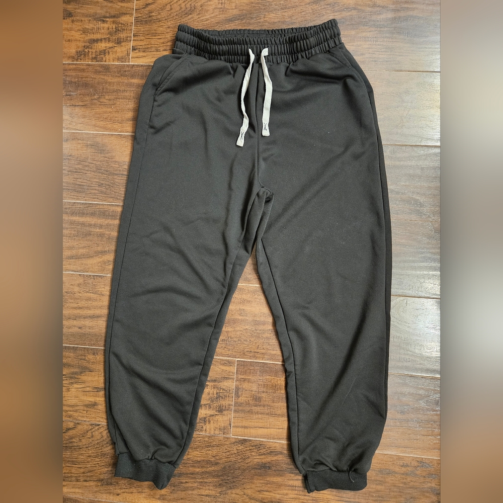 Black Jogger Pants with Drawstring